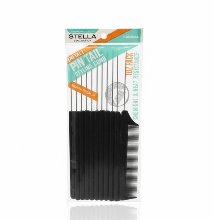 Stella Metal Pin Tail Comb Premium Quality – 1DZ - Beauty Exchange Beauty Supply