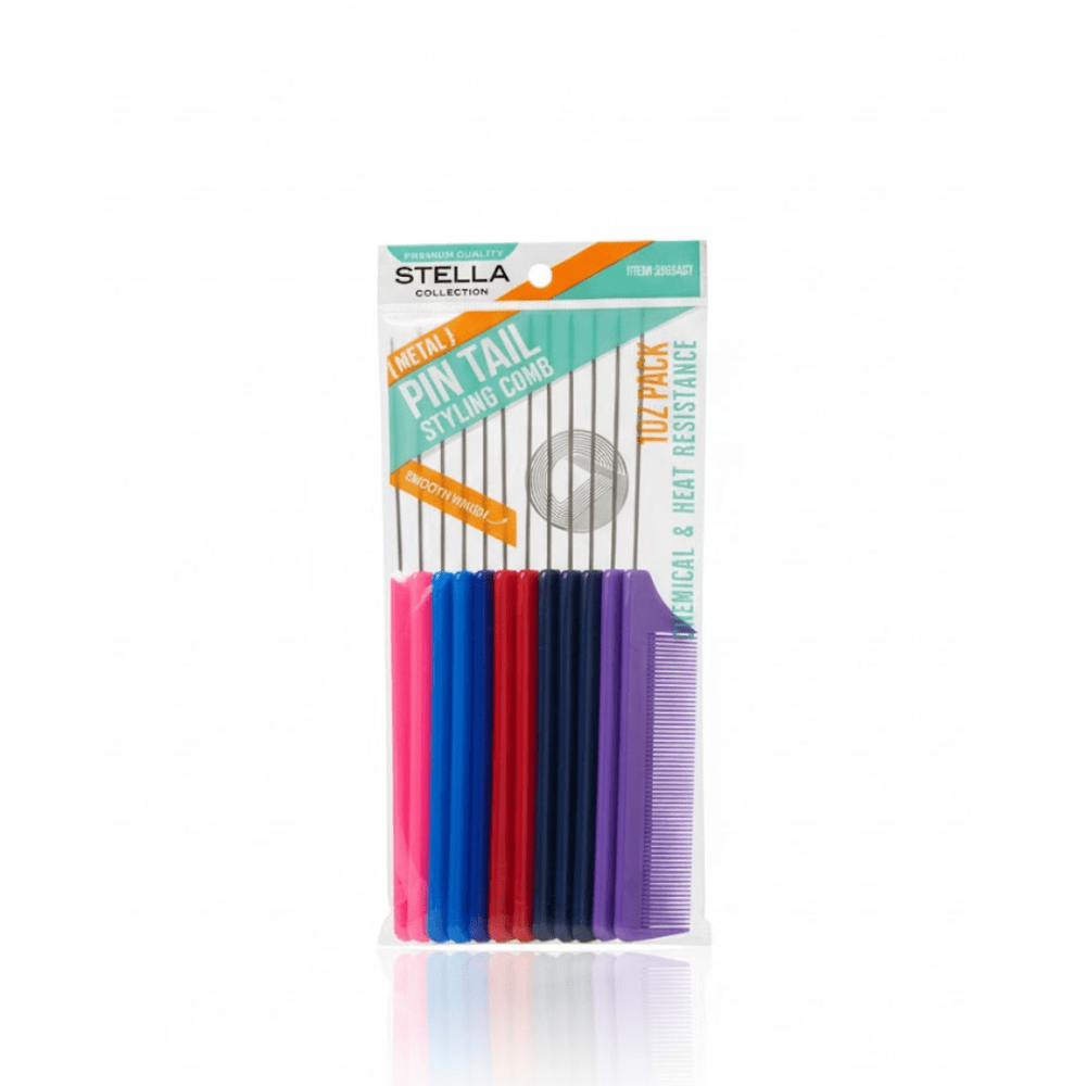 Stella Metal Pin Tail Comb Premium Quality – 1DZ - Beauty Exchange Beauty Supply