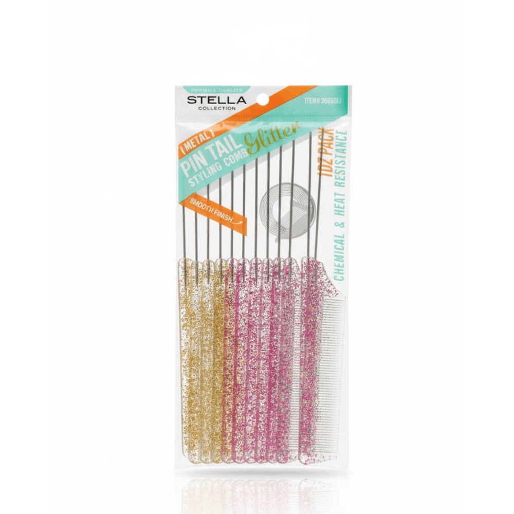 Stella Metal Pin Tail Comb Premium Quality – 1DZ - Beauty Exchange Beauty Supply