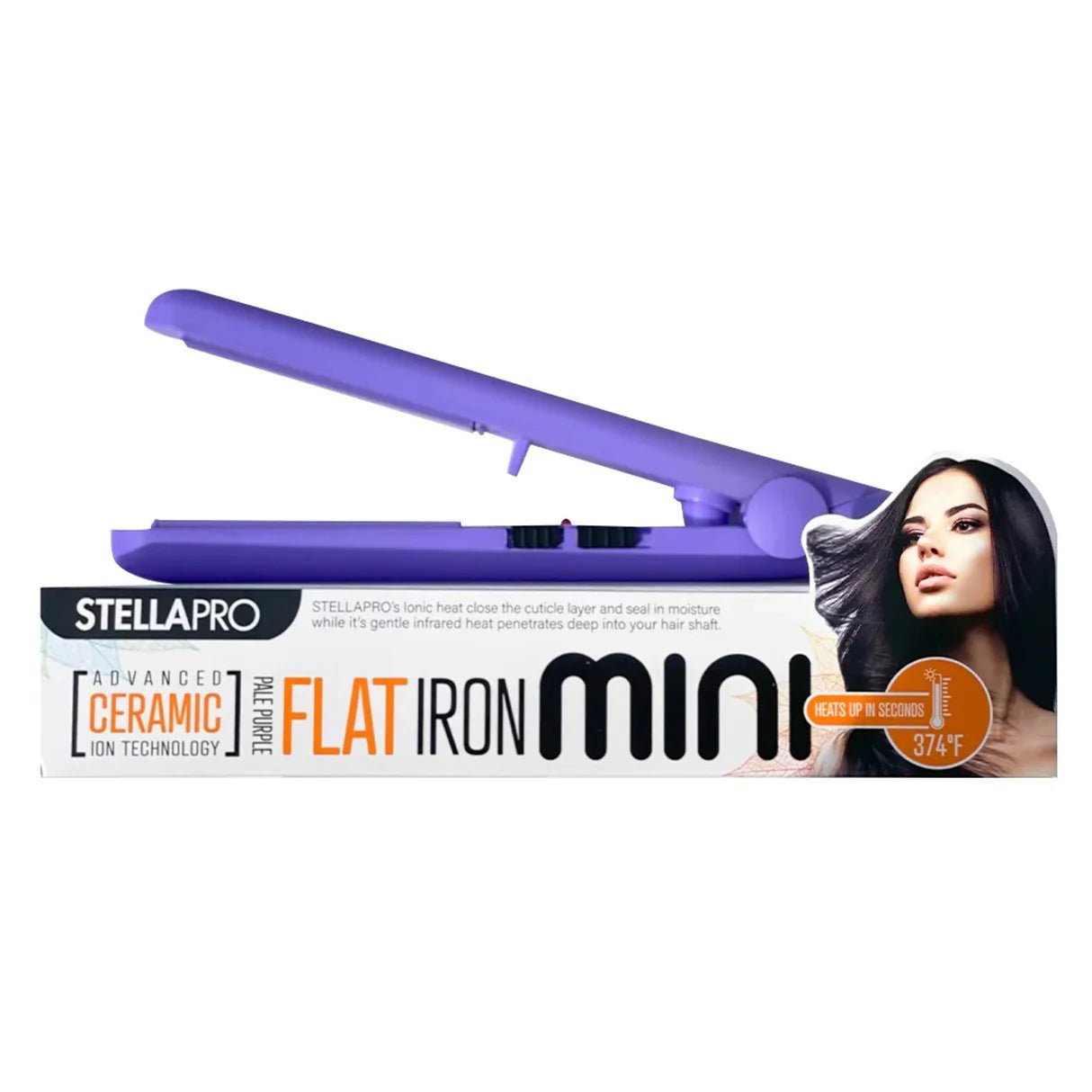 STELLA Pro Mini Ceramic Travel Flat Iron - Beauty Exchange Beauty Supply