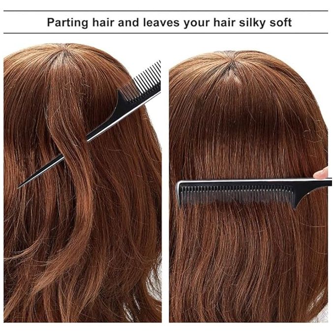 Sturdy | Rat Tail Comb Fine - tooth Hair Combs | Thin & Long Handle | - Beauty Exchange Beauty Supply