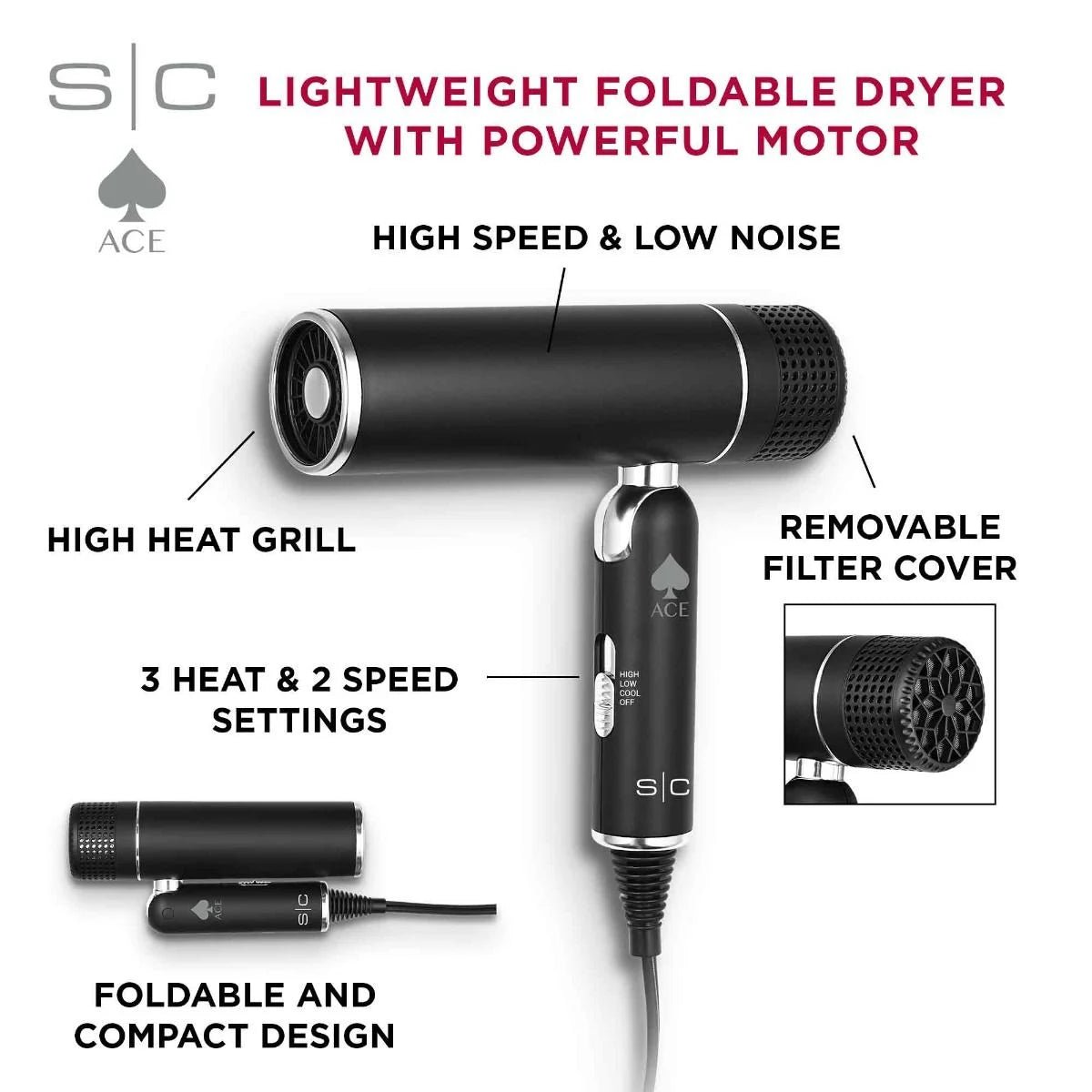 Style Craft Ace Professional Hair Dryer - Beauty Exchange Beauty Supply