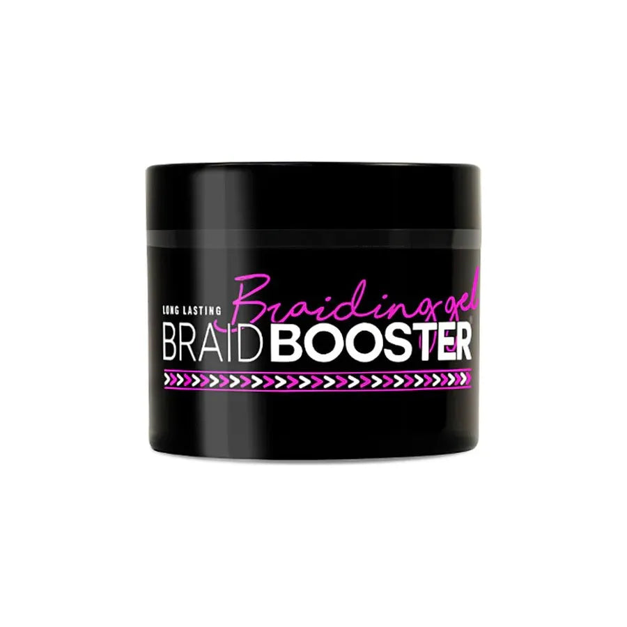 Style Factor BraidBOOSTER Braiding Gel – Long - Lasting Hold for Braids, Twists & Cornrows – 7.25oz – Available in Hot Pink, Red, and Pink - Beauty Exchange Beauty Supply