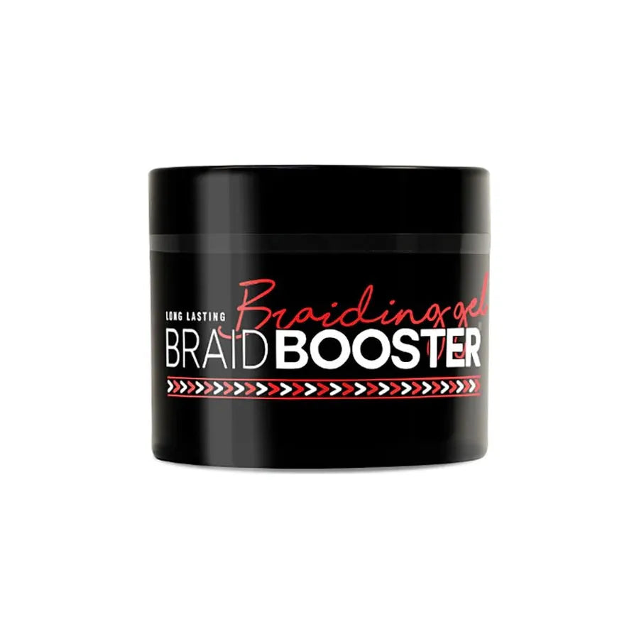 Style Factor BraidBOOSTER Braiding Gel – Long - Lasting Hold for Braids, Twists & Cornrows – 7.25oz – Available in Hot Pink, Red, and Pink - Beauty Exchange Beauty Supply