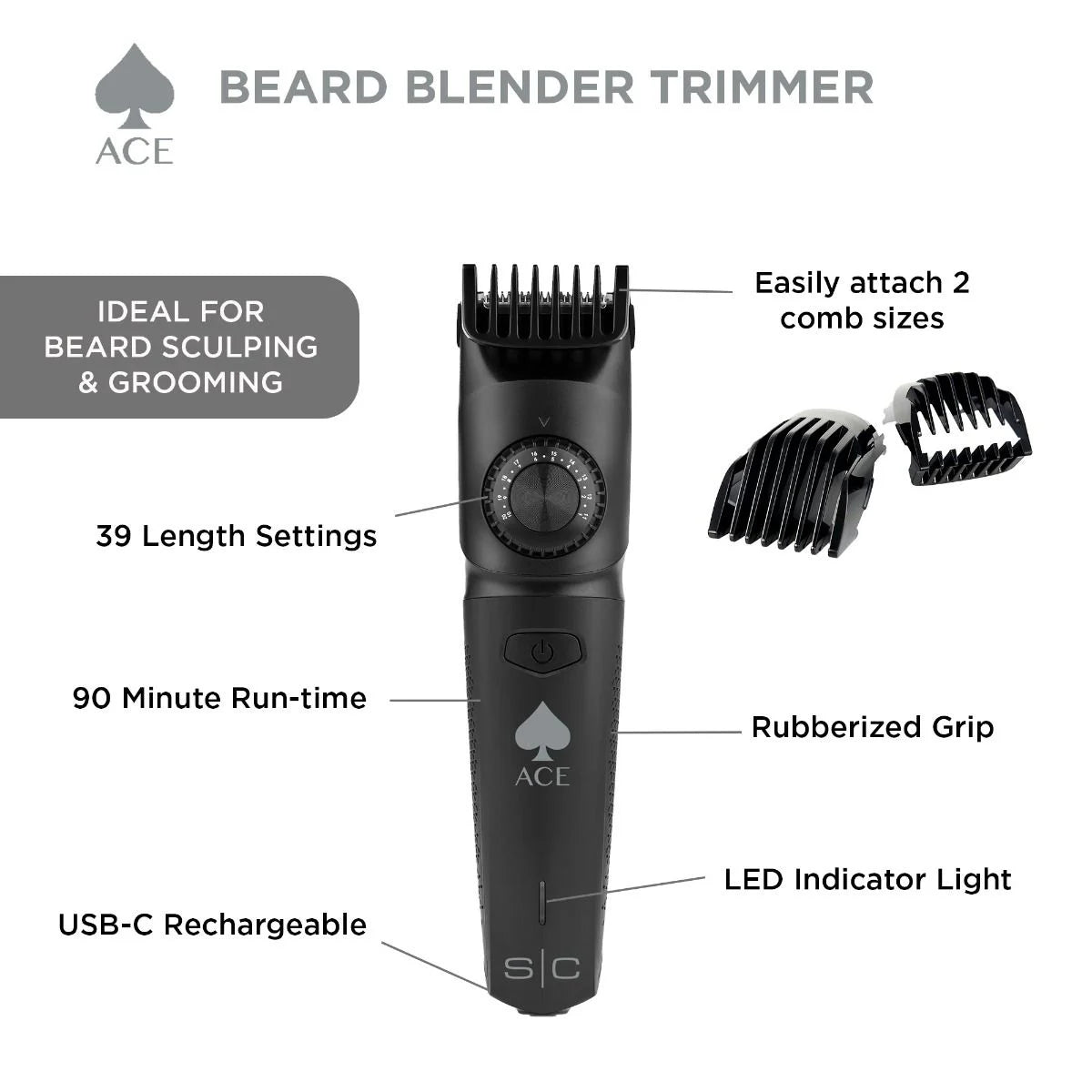 StyleCraft Ace Beard Blender Hair Trimmer - Beauty Exchange Beauty Supply