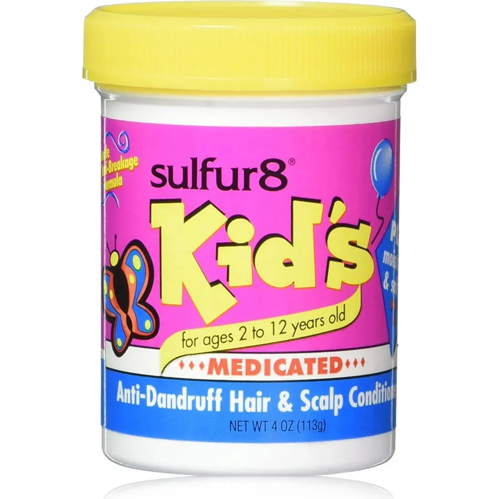Sulfur8 Kid’s Medicated Anti - Dandruff Hair & Scalp Conditioner – Moisturizing Relief (4 oz) - Beauty Exchange Beauty Supply