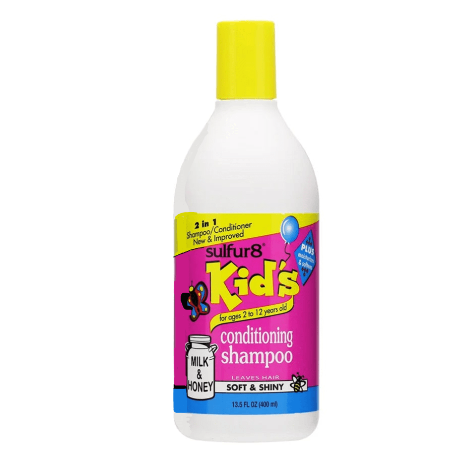 Sulfur8 Kid’s Soft & Shiny Conditioning Shampoo – 2 - in - 1 Formula (13.5 fl oz) - Beauty Exchange Beauty Supply