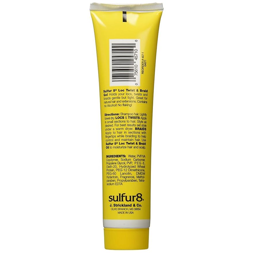 Sulfur8 Loc, Twist & Braid Gel – Long - Lasting Hold & Scalp Care – 6 oz - Beauty Exchange Beauty Supply