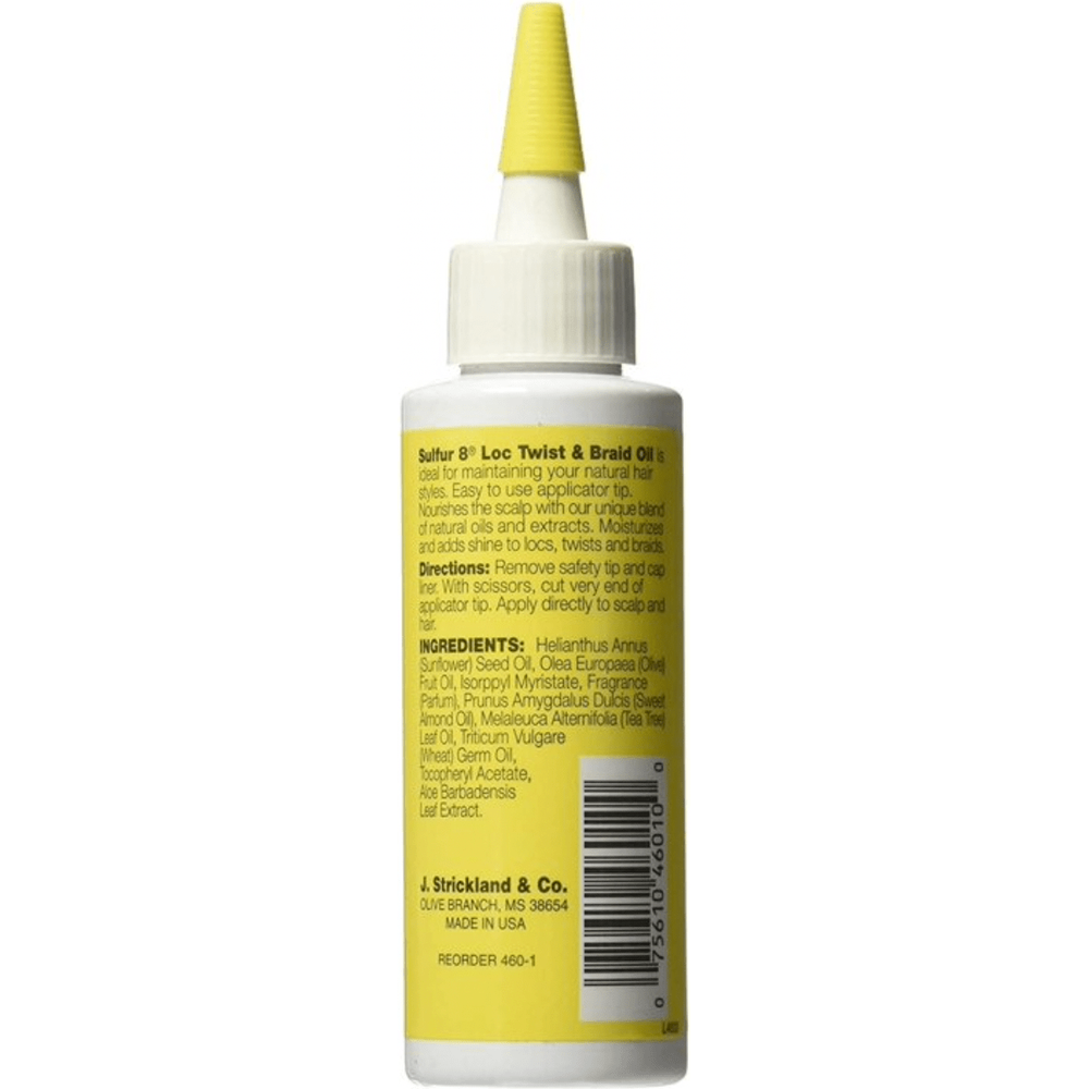 Sulfur8 Loc, Twist & Braid Oil โ Nourish & Protect Your Scalp โ 4 oz - Beauty Exchange Beauty Supply