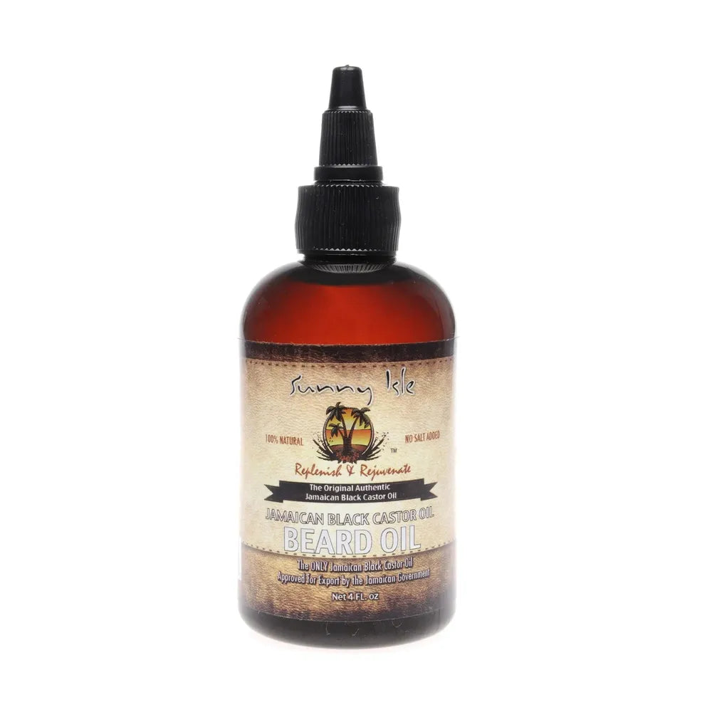 Sunny Isle Jamaican Black Castor Oil Beard Oil – 4 & 2 oz - Beauty Exchange Beauty Supply