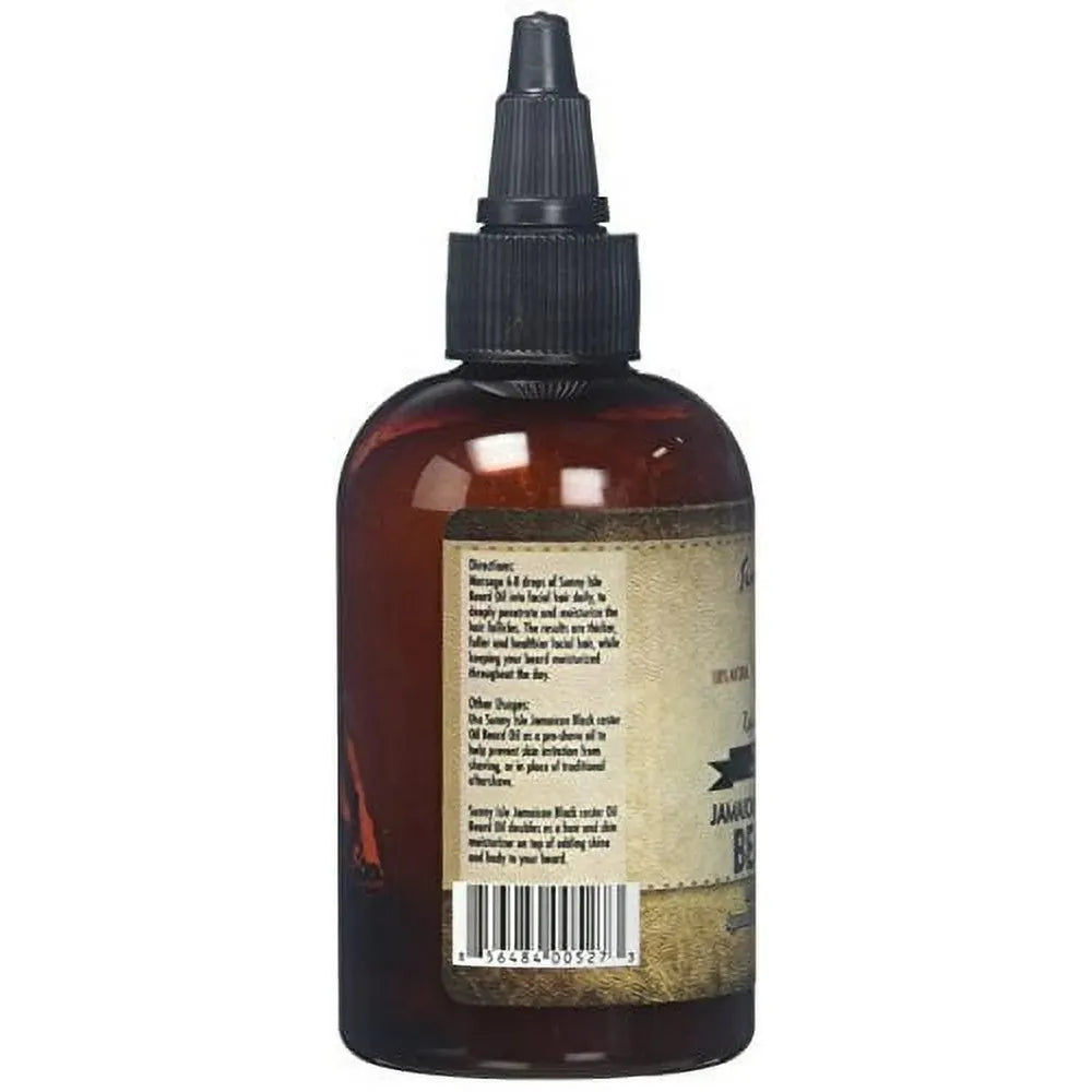 Sunny Isle Jamaican Black Castor Oil Beard Oil – 4 & 2 oz - Beauty Exchange Beauty Supply