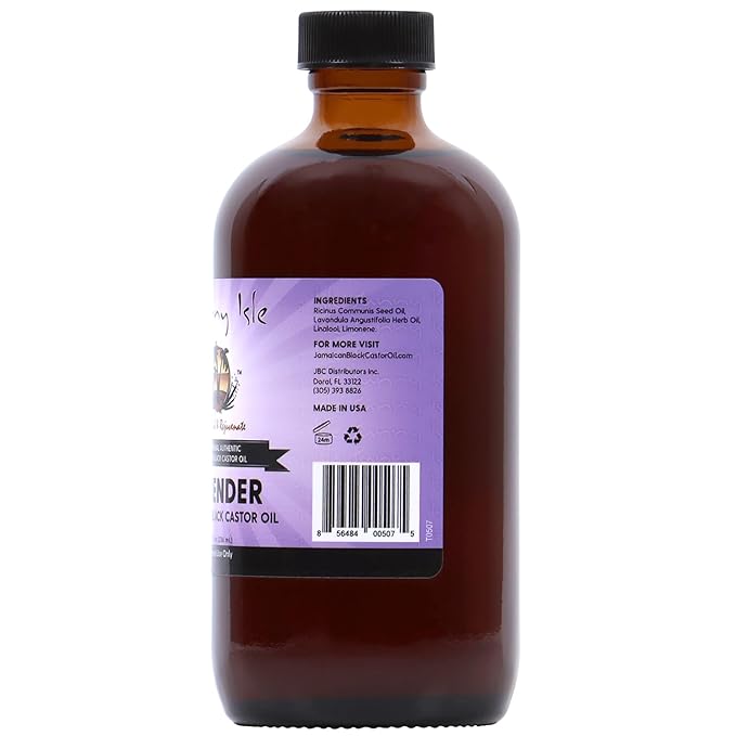 Sunny Isle Lavender Jamaican Black Castor Oil | Hair, Skin & Scalp Therapy | 4 oz & 8 oz - Beauty Exchange Beauty Supply