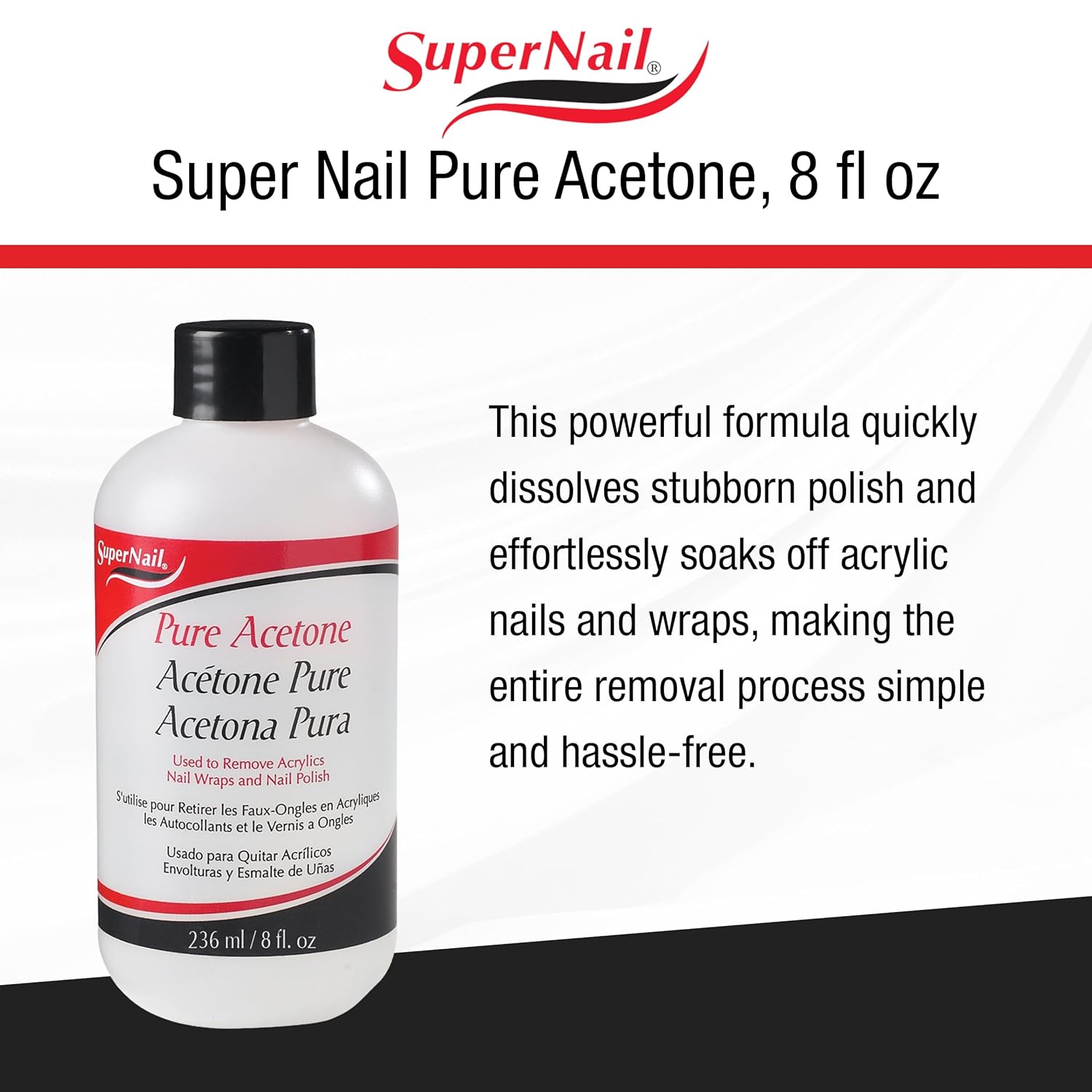 Super Nail Pure Acetone - Beauty Exchange Beauty Supply