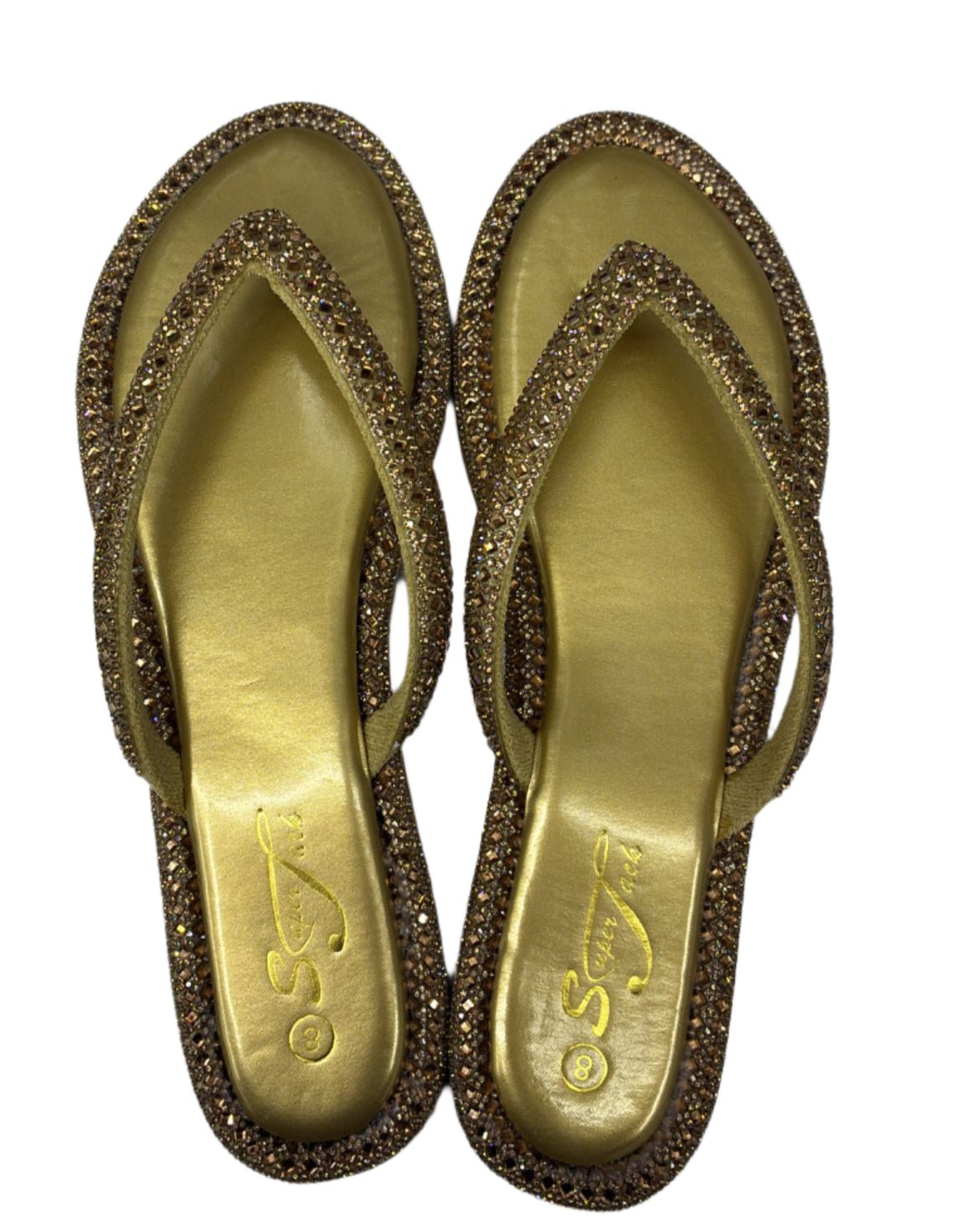 SuperJack Gold Sandal – Style 2591 - Beauty Exchange Beauty Supply