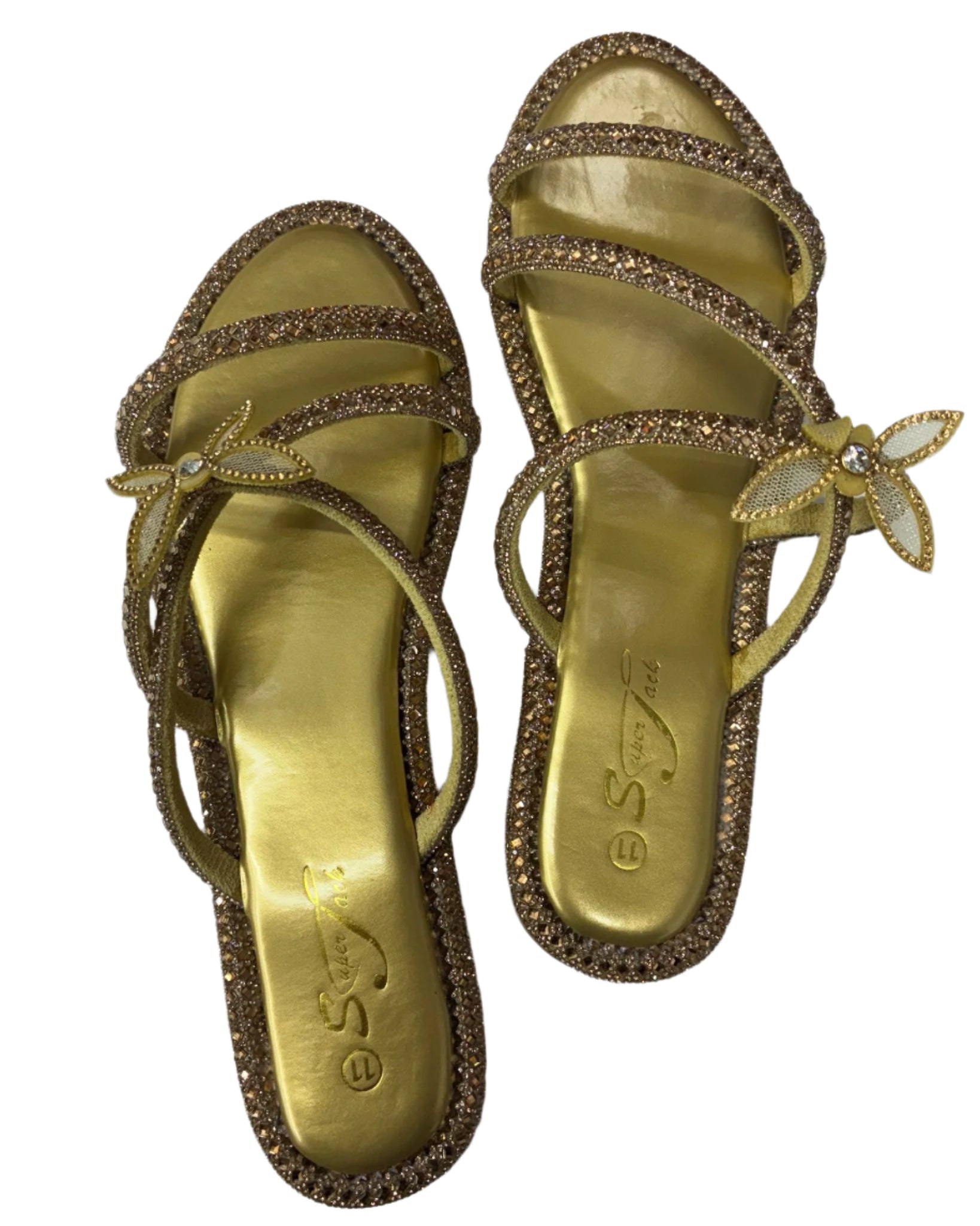 SuperJack Gold Sandal – Style 2592 - Beauty Exchange Beauty Supply
