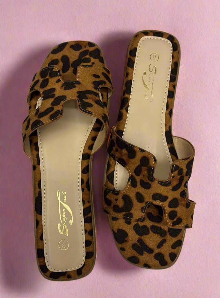 SuperJack Leopard Sandal – Style SJ2501 - Beauty Exchange Beauty Supply