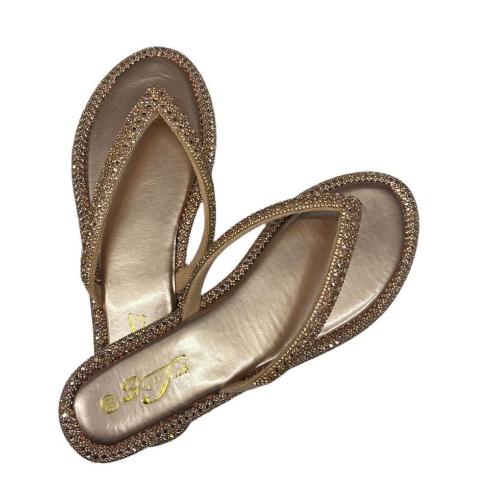 SuperJack Rose Gold Sandal – Style 2591 - Beauty Exchange Beauty Supply
