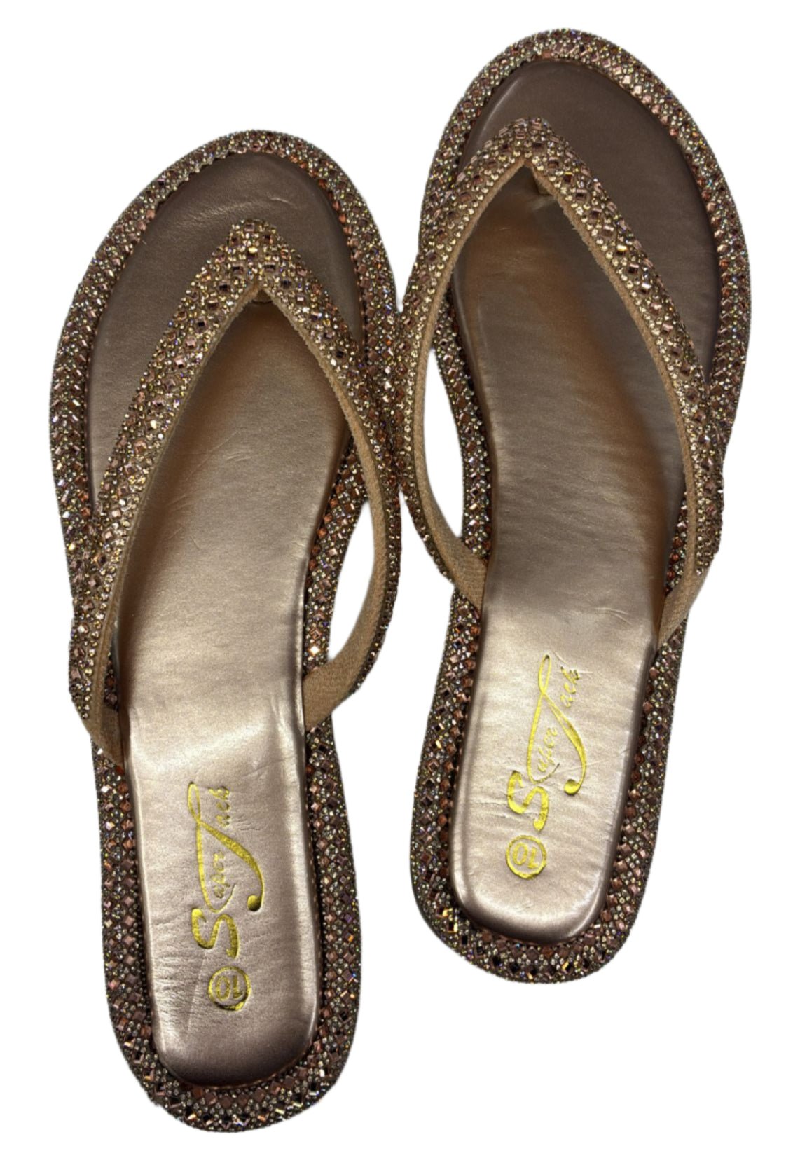 SuperJack Rose Gold Sandal – Style 2591 - Beauty Exchange Beauty Supply