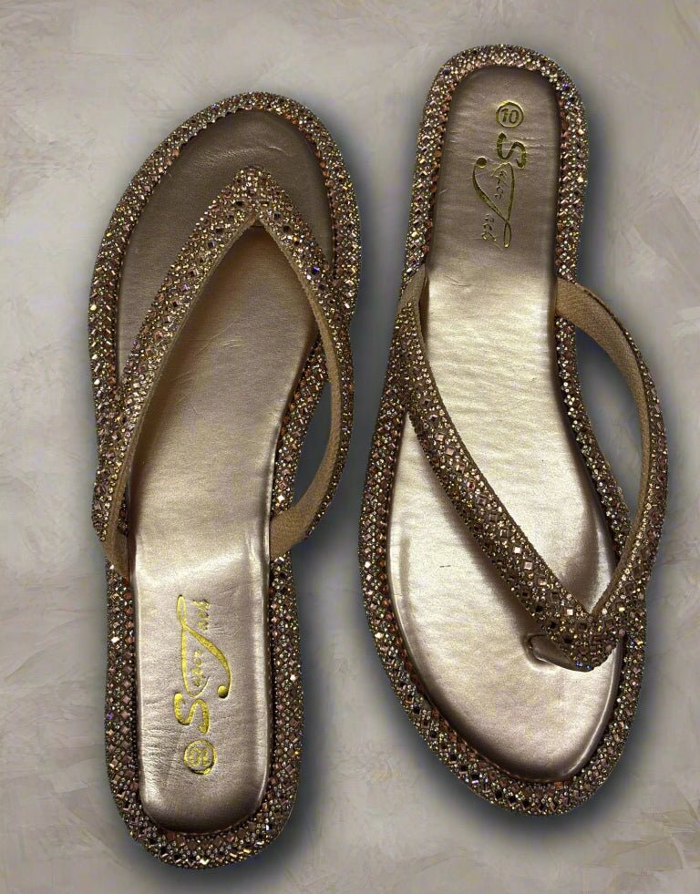 SuperJack Rose Gold Sandal – Style 2591 - Beauty Exchange Beauty Supply