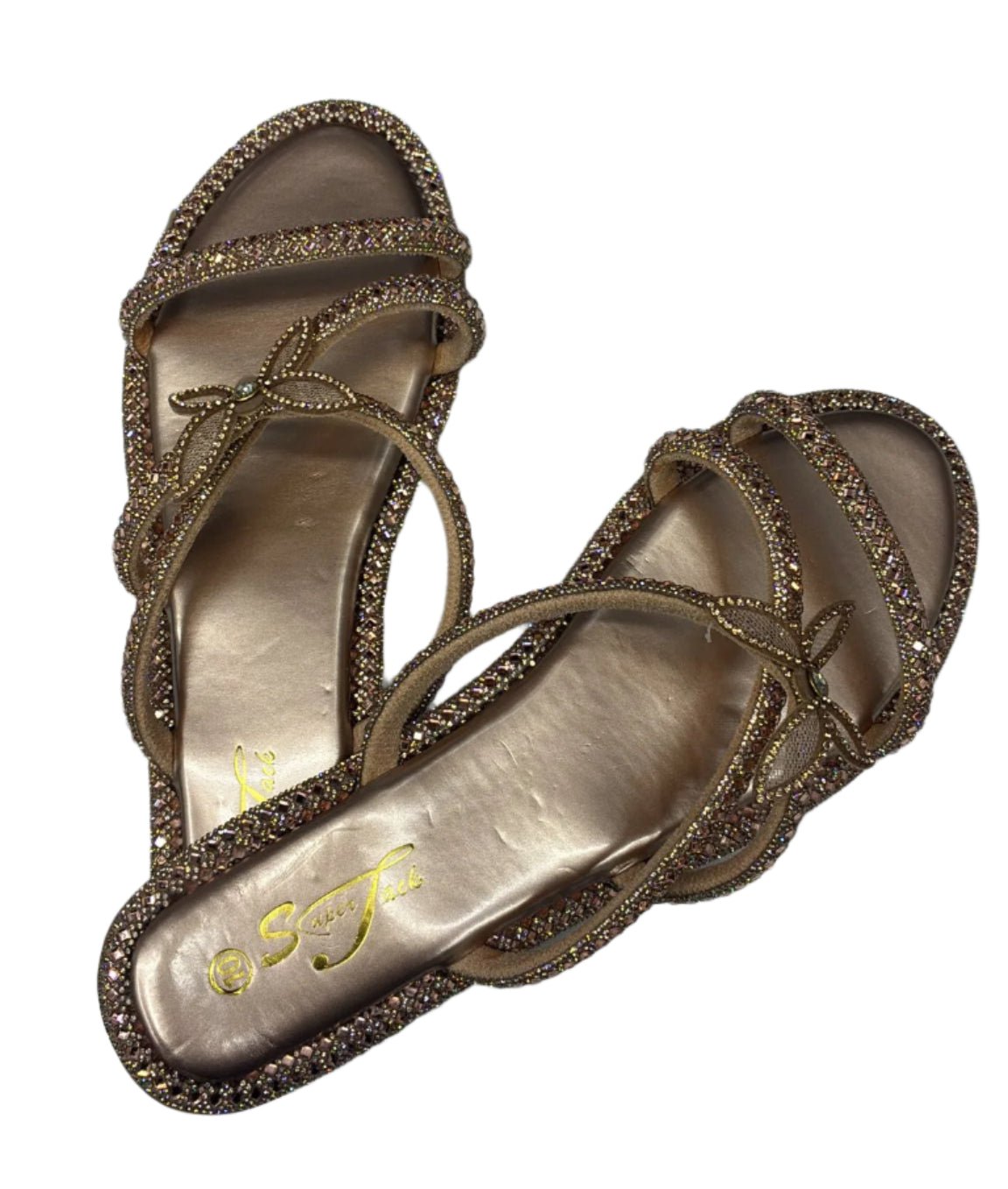 SuperJack Rose Gold Sandal – Style 2592 - Beauty Exchange Beauty Supply