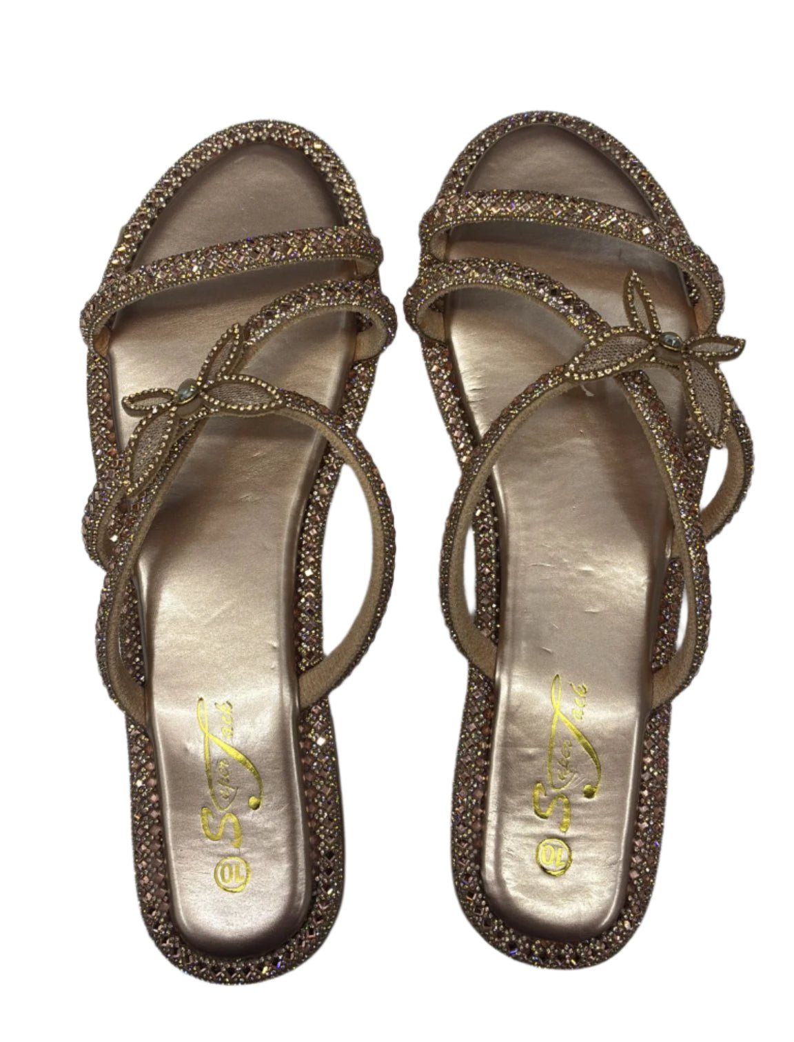 SuperJack Rose Gold Sandal – Style 2592 - Beauty Exchange Beauty Supply