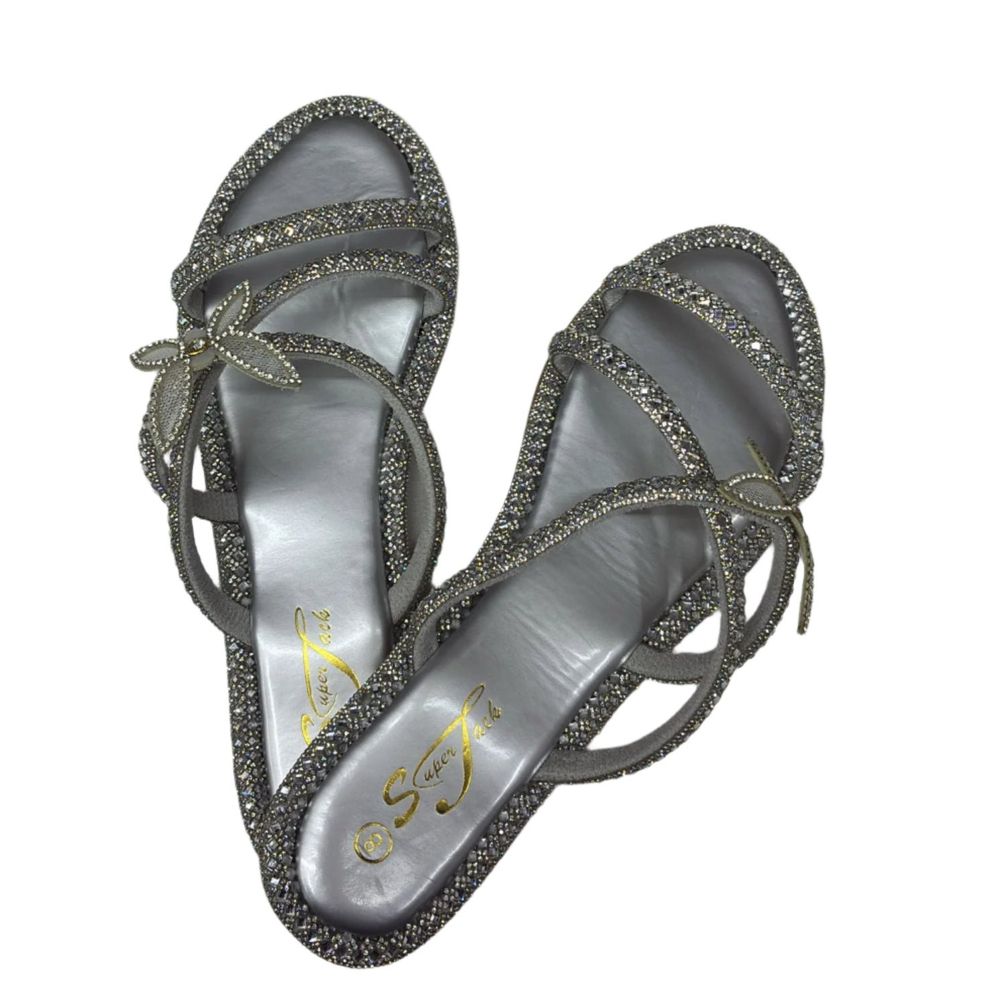SuperJack Silver Sandal – Style 2592 - Beauty Exchange Beauty Supply