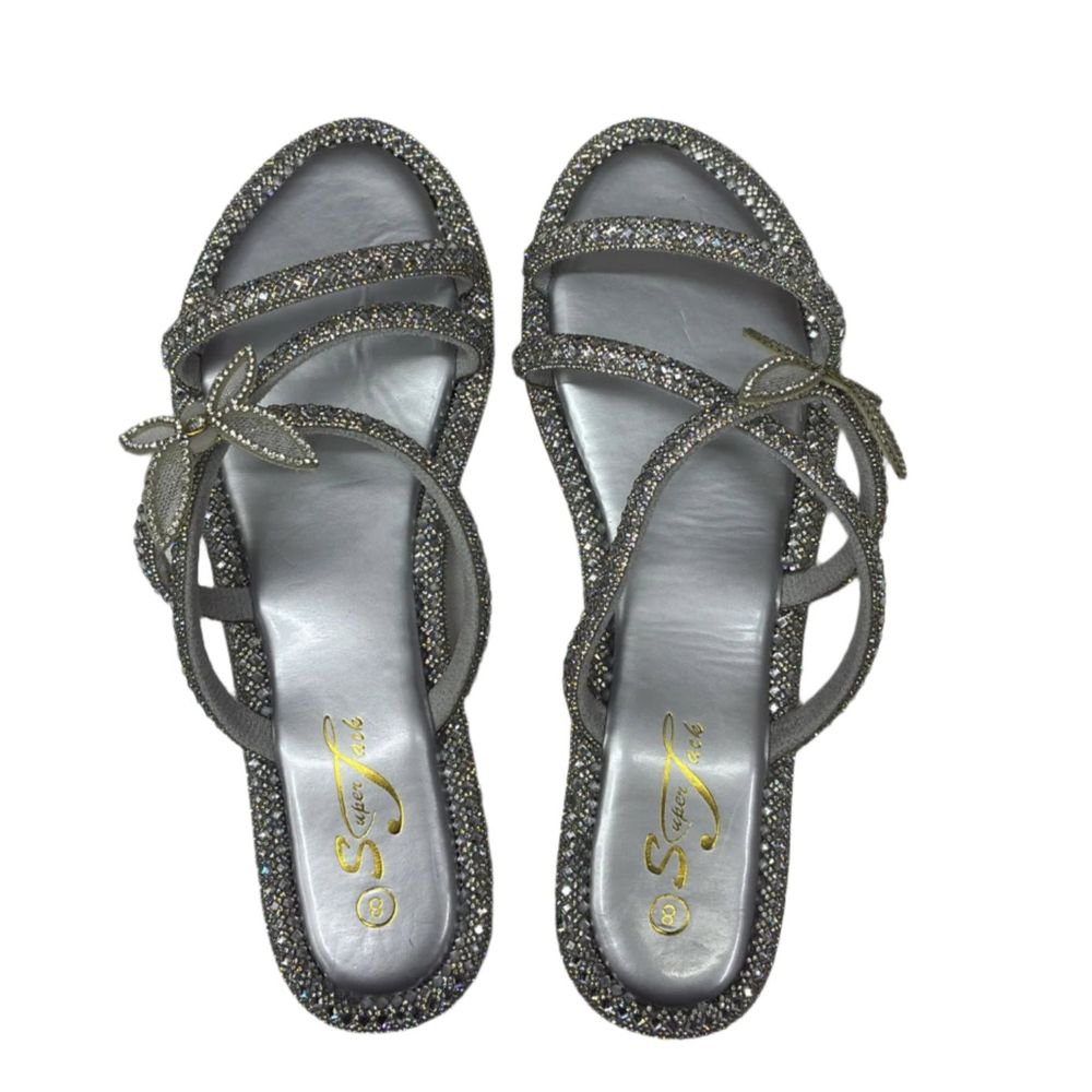 SuperJack Silver Sandal – Style 2592 - Beauty Exchange Beauty Supply