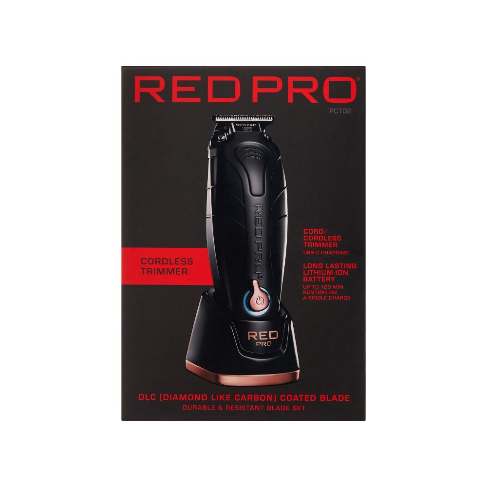 Red Pro Cordless Trimmer – Matte Gold / Black
