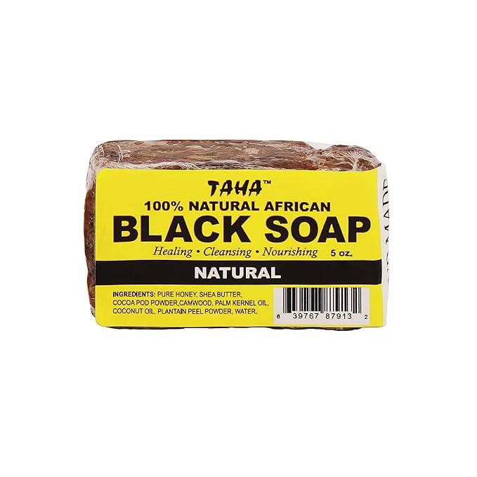 Taha African Black Bar Soap – 13 oz - Beauty Exchange Beauty Supply