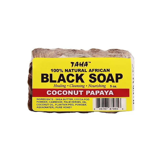Taha African Black Bar Soap – 13 oz - Beauty Exchange Beauty Supply