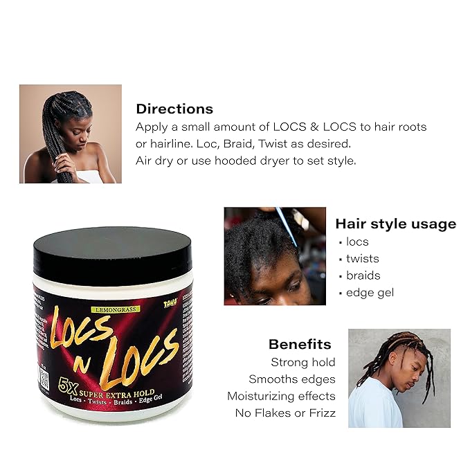 Taha Locs & Locs Gel – 5X Super Hold 16 oz - Beauty Exchange Beauty Supply