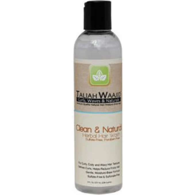 Taliah Waajid Clean & Natural Herbal Hair Wash - 8 Oz | Gentle Cleanse, Natural Shine! - Beauty Exchange Beauty Supply