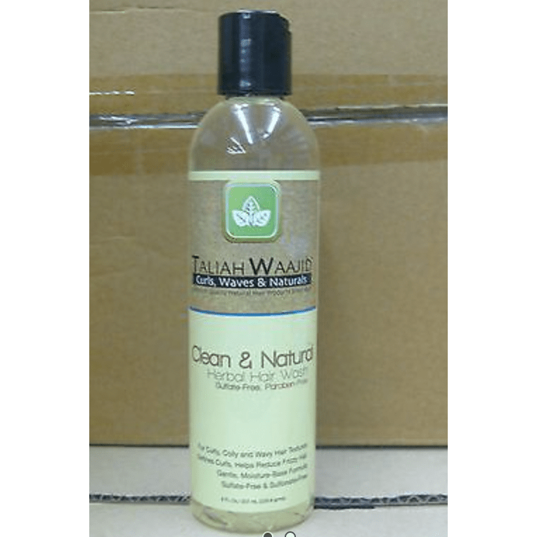 Taliah Waajid Clean & Natural Herbal Hair Wash - 8 Oz | Gentle Cleanse, Natural Shine! - Beauty Exchange Beauty Supply