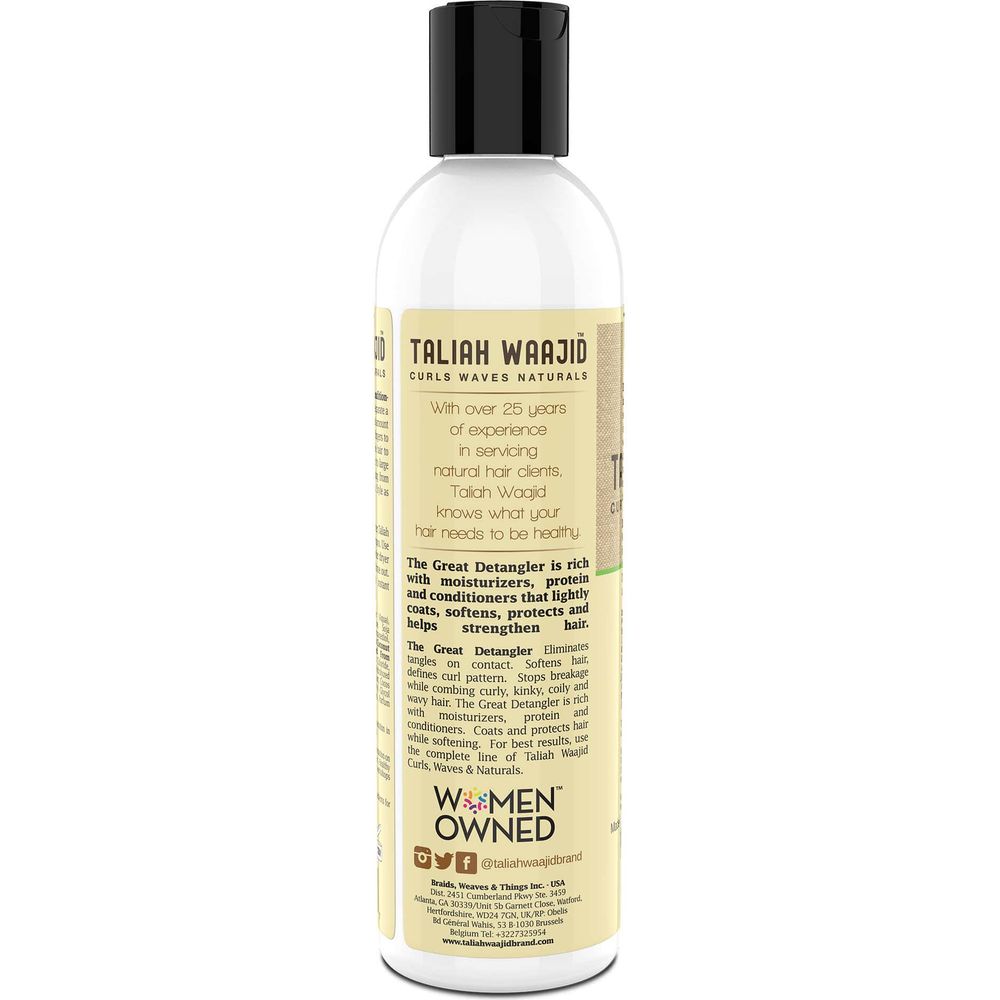 Taliah Waajid Curls, Waves & Naturals The Great Detangler - 8 Oz | Tame, Smooth & Strengthen Your Curls - Beauty Exchange Beauty Supply