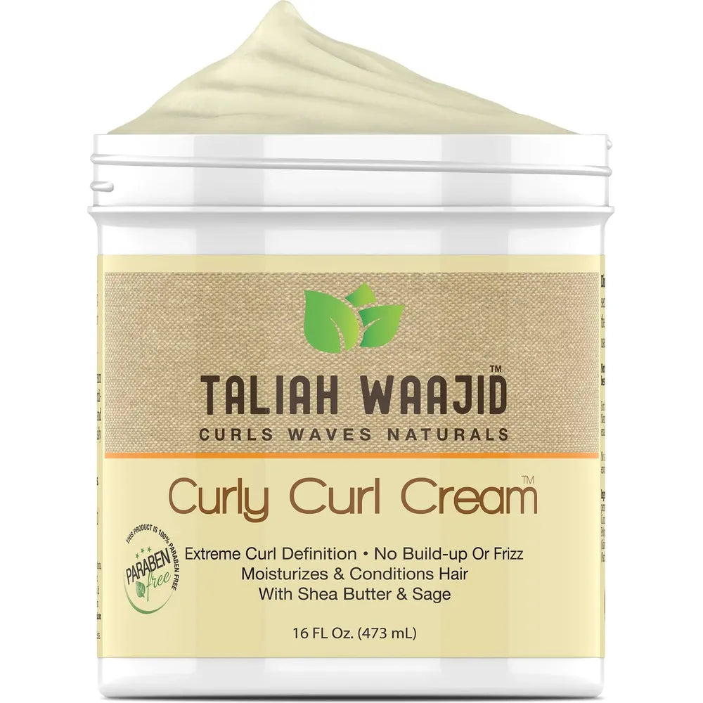 Taliah Waajid Curly Curl Curl Enhancing Hair Styling Cream – 16 fl oz - Beauty Exchange Beauty Supply