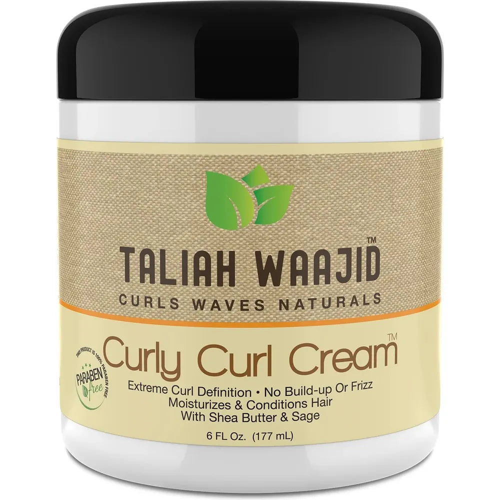 Taliah Waajid Curly Curl Curl Enhancing Hair Styling Cream โ 6 fl oz - Beauty Exchange Beauty Supply