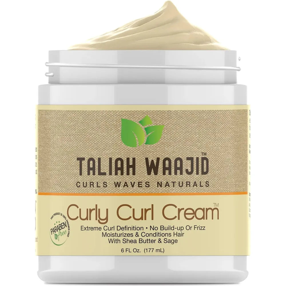 Taliah Waajid Curly Curl Curl Enhancing Hair Styling Cream – 6 fl oz - Beauty Exchange Beauty Supply