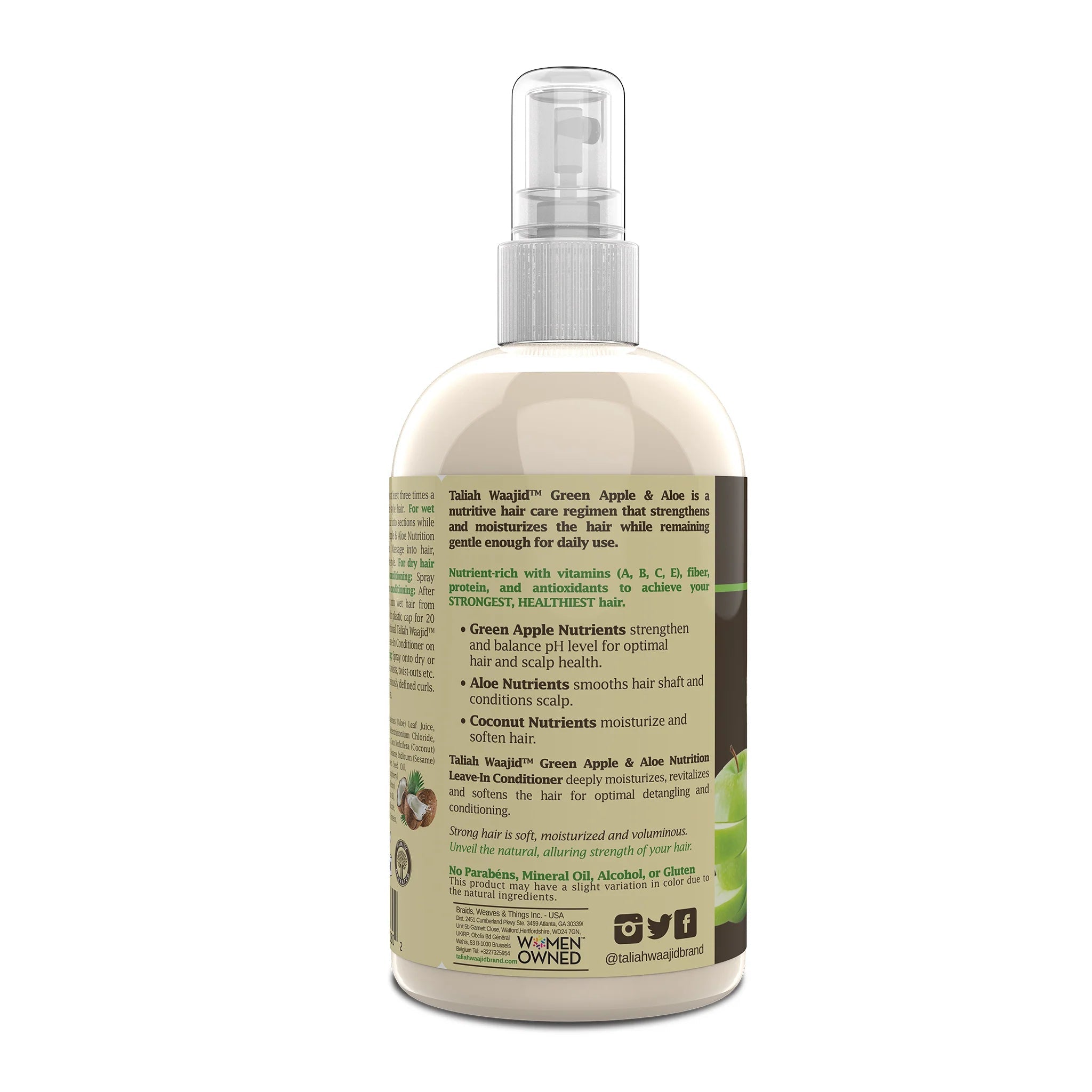 Taliah Waajid Green Apple & Aloe Leave - In Conditioner – 12oz - Beauty Exchange Beauty Supply