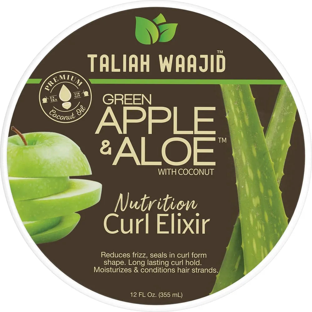 Taliah Waajid Green Apple & Aloe Nutrition Curl Elixir โ 12 oz - Beauty Exchange Beauty Supply