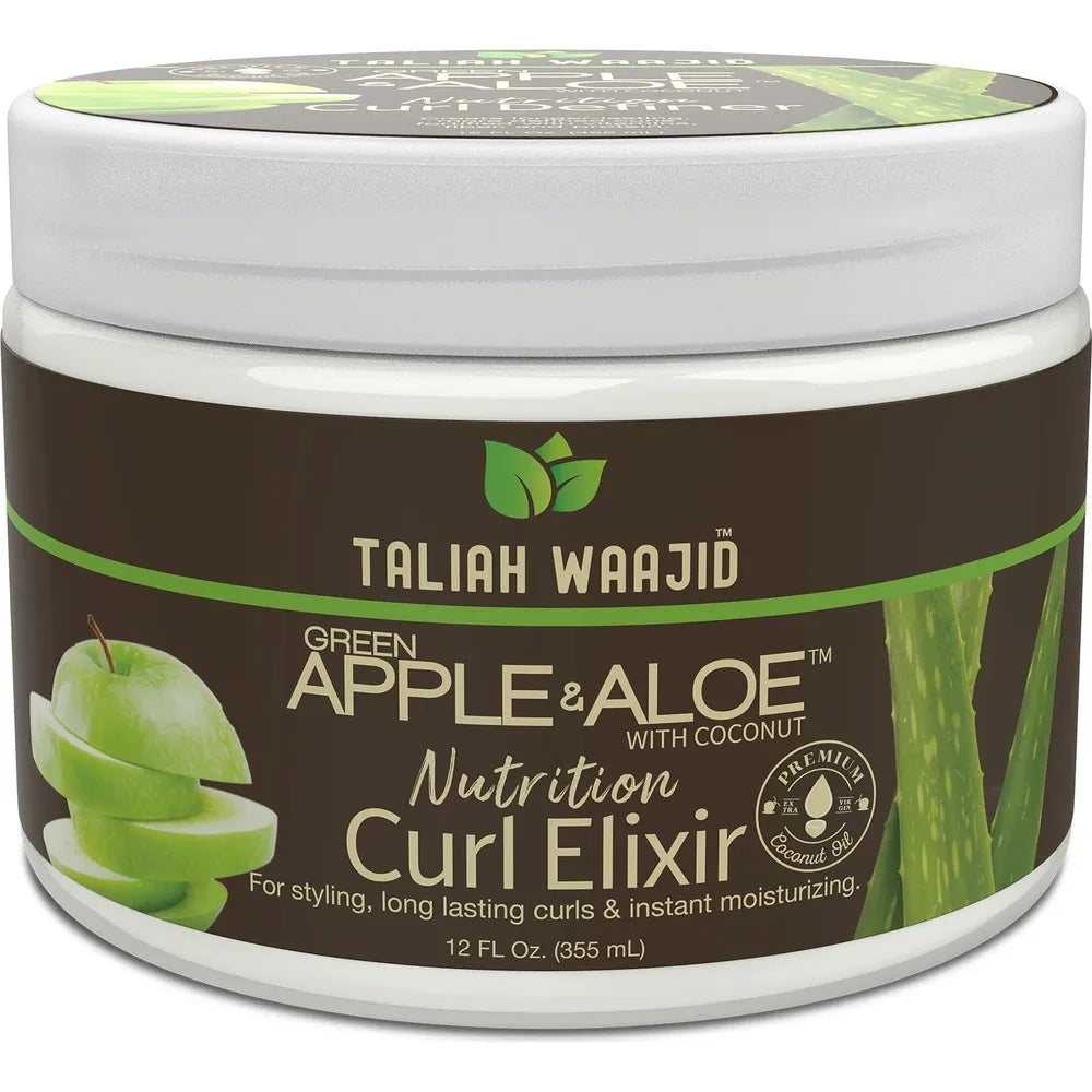 Taliah Waajid Green Apple & Aloe Nutrition Curl Elixir โ 12 oz - Beauty Exchange Beauty Supply