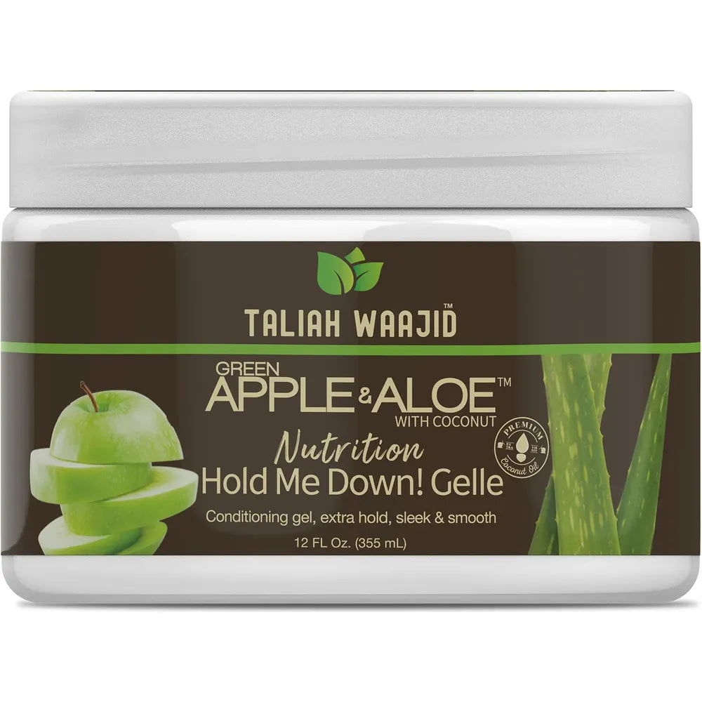 Taliah Waajid Green Apple & Aloe Nutrition Hold Me Down! Gelle – 12 oz - Beauty Exchange Beauty Supply