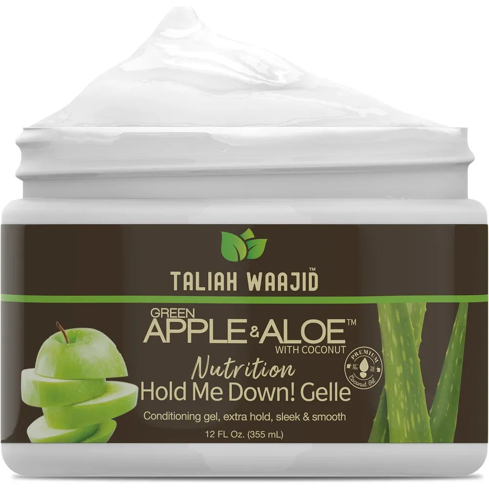 Taliah Waajid Green Apple & Aloe Nutrition Hold Me Down! Gelle – 12 oz - Beauty Exchange Beauty Supply