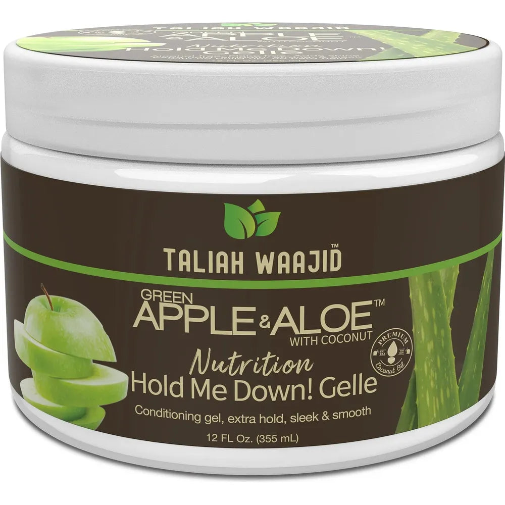 Taliah Waajid Green Apple & Aloe Nutrition Hold Me Down! Gelle – 12 oz - Beauty Exchange Beauty Supply