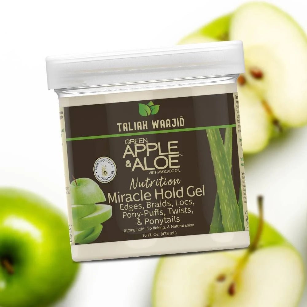 Taliah Waajid Green Apple & Aloe Nutrition Miracle Hold Gel – 16 oz - Beauty Exchange Beauty Supply