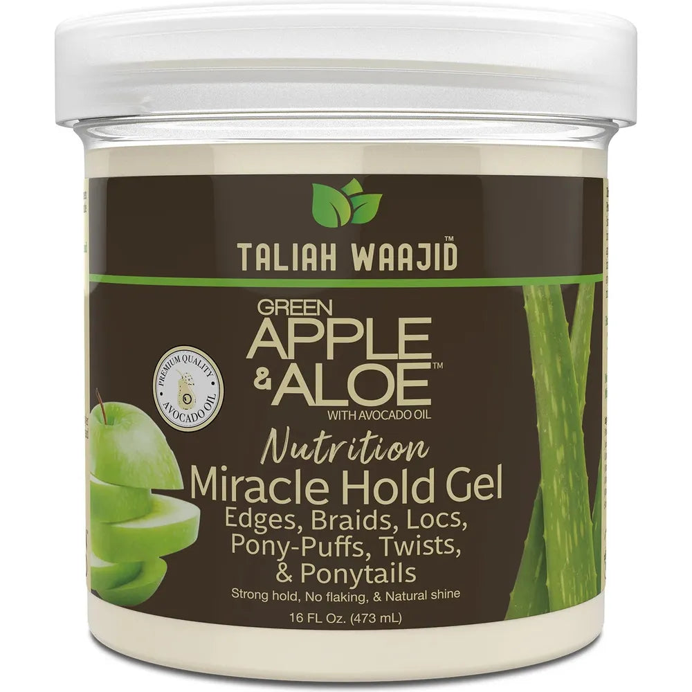 Taliah Waajid Green Apple & Aloe Nutrition Miracle Hold Gel – 16 oz - Beauty Exchange Beauty Supply