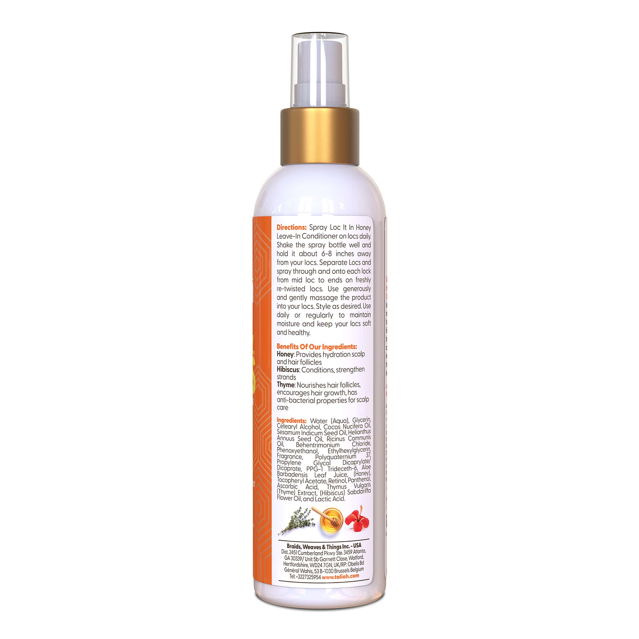 Taliah Waajid Loc It In Honey Leave - In Conditioner – 8oz - Beauty Exchange Beauty Supply