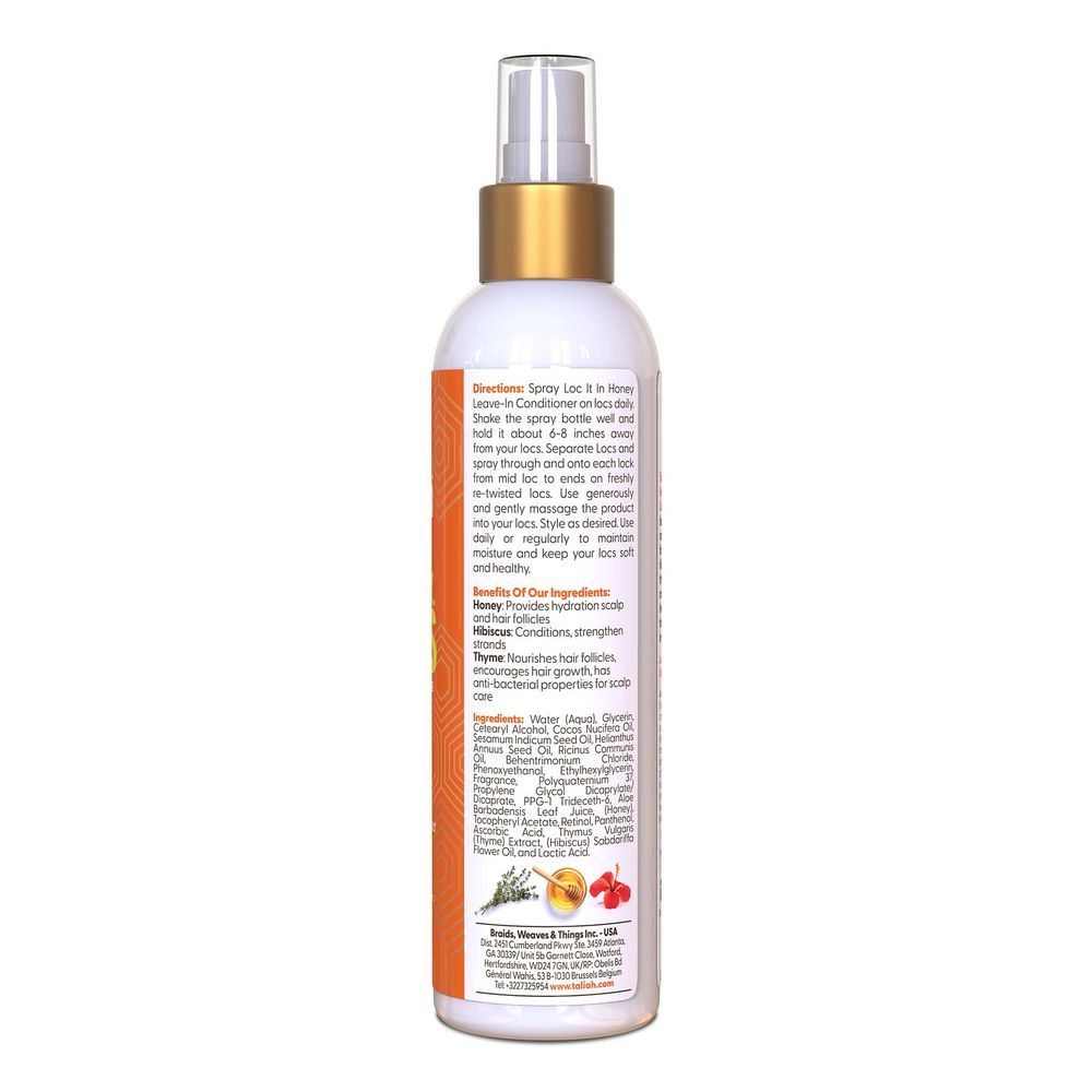Taliah Waajid Loc It In Honey Leave - In Conditioner – 8oz - Beauty Exchange Beauty Supply