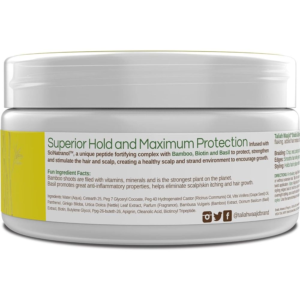 Taliah Waajid Protective Styles Braids & Edges Smooth Holding Gel | Extreme Hold, Smooths & Tames Frizz | No Flaking or Drying 8oz - Beauty Exchange Beauty Supply