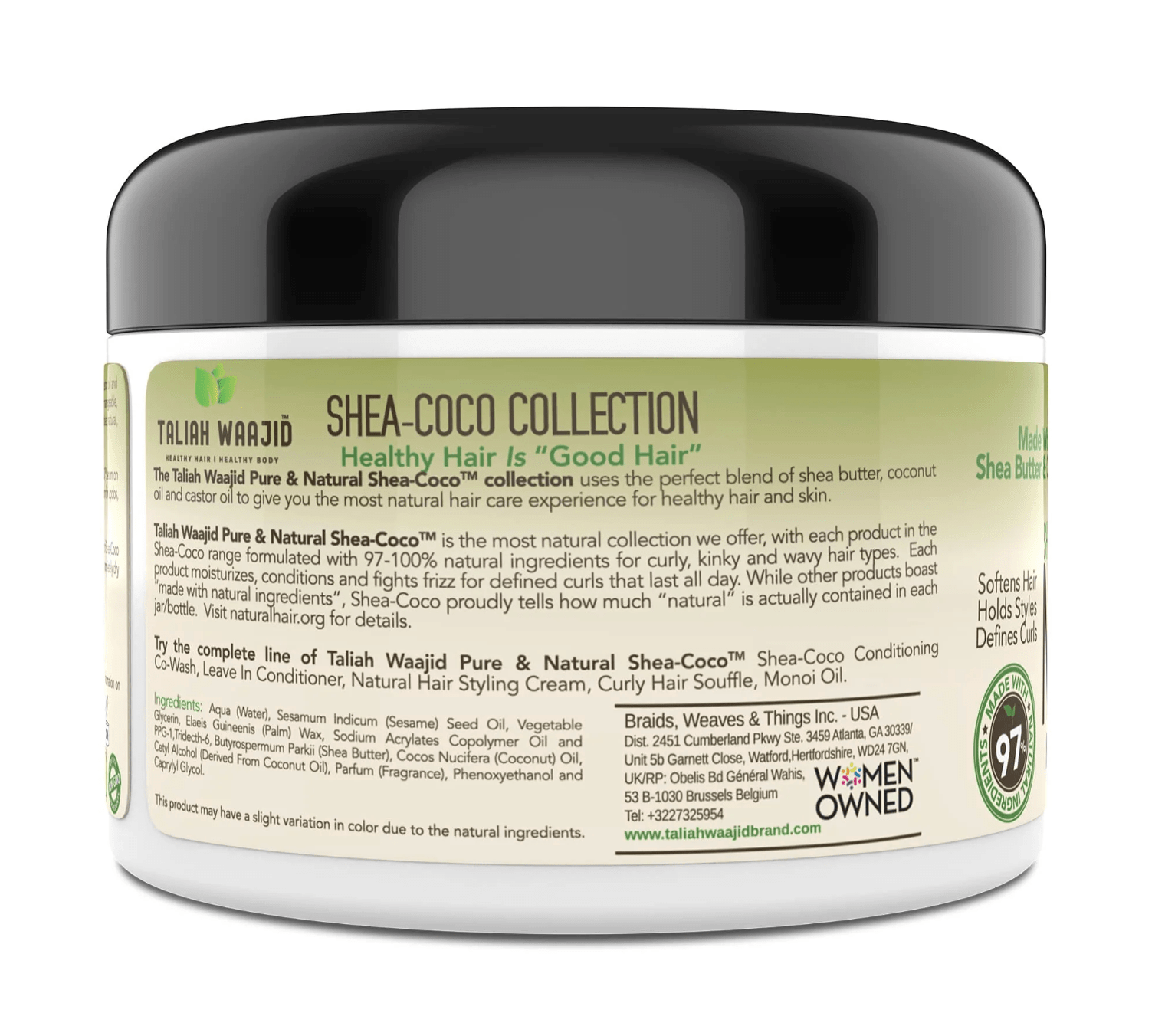 Taliah Waajid Shea - Coco Hair Style Cream โ 8oz - Beauty Exchange Beauty Supply