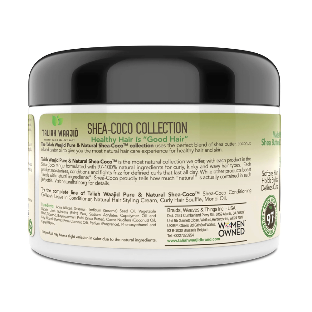 Taliah Waajid Shea - Coco Hair Style Cream – 8oz - Beauty Exchange Beauty Supply